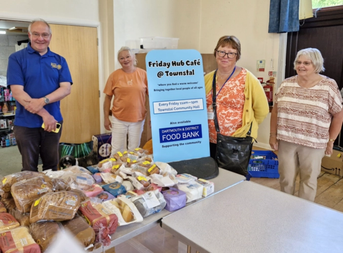 Image of volunteers at Dartmouth & District Food Bank